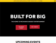 Tablet Screenshot of michianaevents.com
